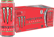 Monster Energy Ultra Variety Pack, Ultra Violet, Ultra Sunrise, Ultra Paradise, Sugar Free Energy Drink, 16 Ounce (Pack of 15)