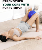 Trideer Pilates Ball 9 Inch, Small Exercise Ball with Exercise Guide for Yoga, Core Training, Physical Therapy, Balance, Stability, Stretching