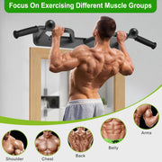 SELEWARE Heavy Duty Wall Mounted Doorway Pull Up Bar Multifunctional Joist Mount Chin Up Bar with Resistance Band Hooks & Ball Finger Training, Fully Welded Steel Construction Support to 600LBS