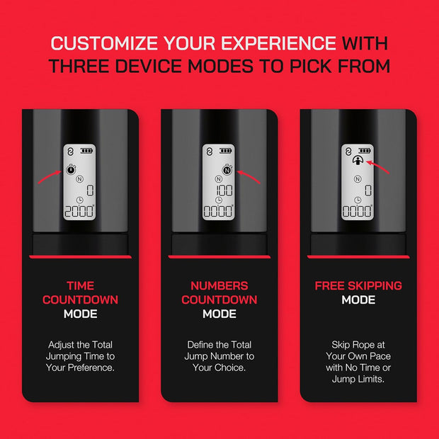 Smart Jump Rope Fitness Skipping Rope with App – 2 Function Modes – Classic 3m Rope & Ropeless Shortballs – Bluetooth Skipping Rope with Fitdays+ App for Seamless Progress Tracking