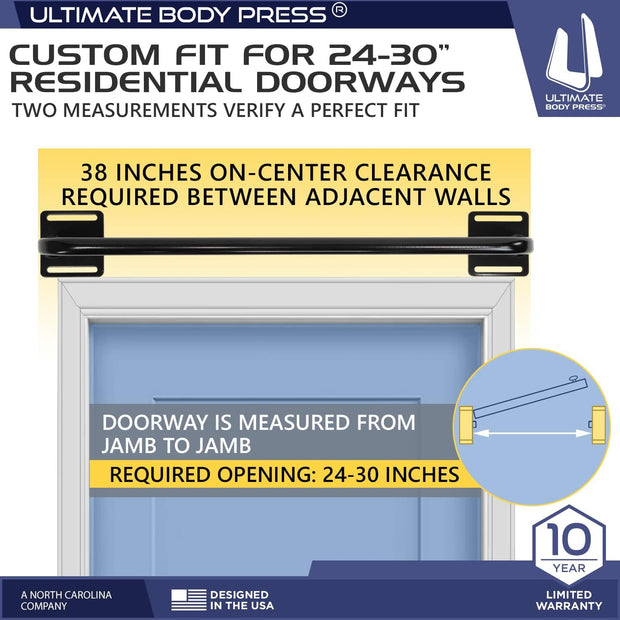 Ultimate Body Press Wall Mounted Doorway Pull Up Bar