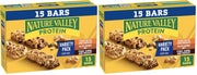 Nature Valley Breakfast Bars, Protein Granola Bars, Peanut Butter Dark Chocolate, Chewy, Gluten-Free, Individually Wrapped, On-the-Go, No Artificial Flavors or High Fructose Corn Syrup, 15-Count Box