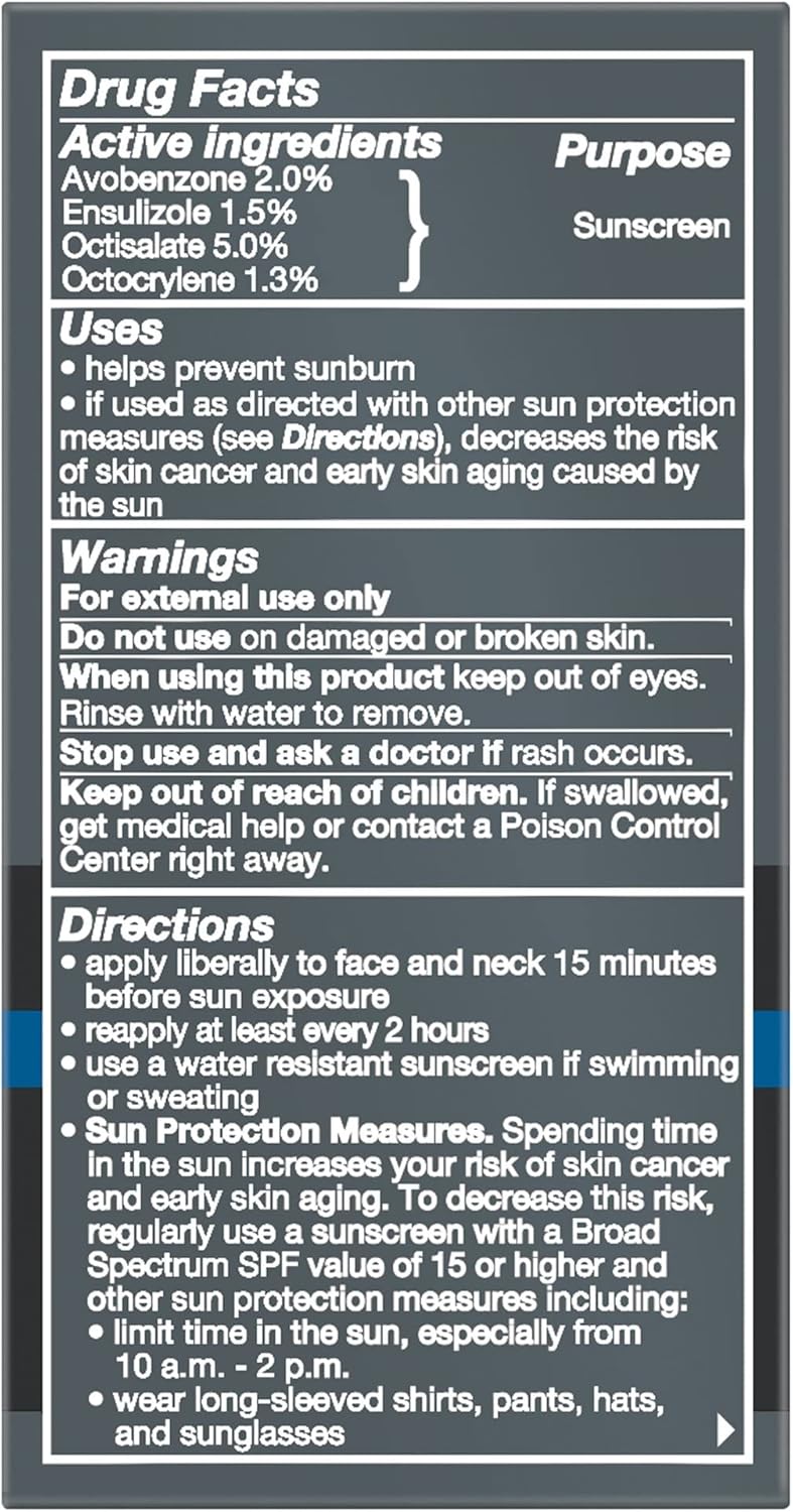 Dove Men + Care Face Lotion Hydrate with Broad Spectrum SPF 15, 1.69 Fl Oz