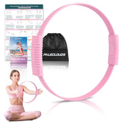 Pilates Ring, 13.5"/12" Silicone Magic Circle with Training Poster & Portable Bag, Pilates Ring Circle for Inner Thigh Workout, Yoga, Lose Weight & Physical Therapy for Women