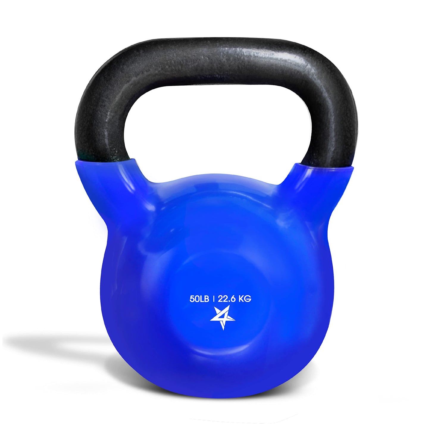 Yes4All 5-100 LB Kettlebells Vinyl Coated Cast Iron for Dumbbell Weights Exercises, Gym, Fitness, Full Body Workout Equipment Push up, Grip and Strength Training