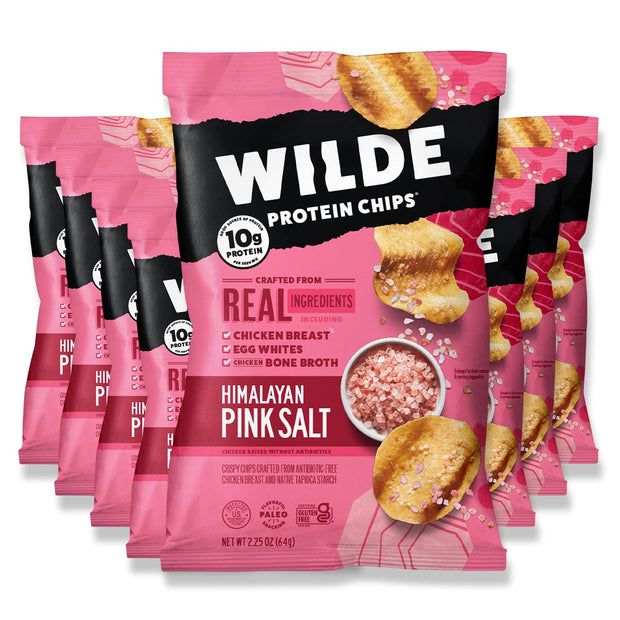 WILDE Buffalo Protein Chips, Thin and Crispy, High Protein, Keto Friendly, Made with Real Ingredients, 2.25oz Bags (Pack of 8)…