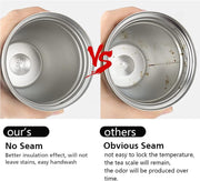 KETIEE Travel Coffee Mug Spill Proof 12oz, Insulated Reusable Coffee Cups with Seal Lid, Vacuum Stainless Steel Travel Mug to Go Car Tumbler for Hot/Ice Drinks (Grey)