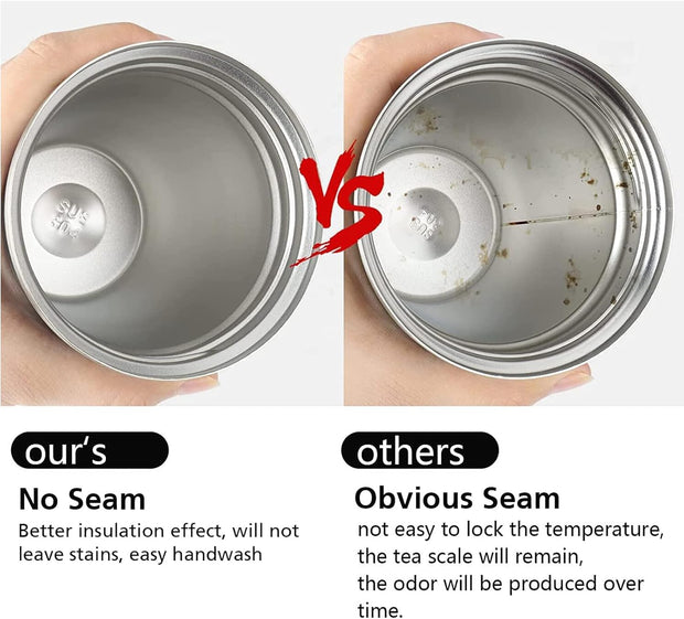 KETIEE Travel Coffee Mug Spill Proof 12oz, Insulated Reusable Coffee Cups with Seal Lid, Vacuum Stainless Steel Travel Mug to Go Car Tumbler for Hot/Ice Drinks (Grey)