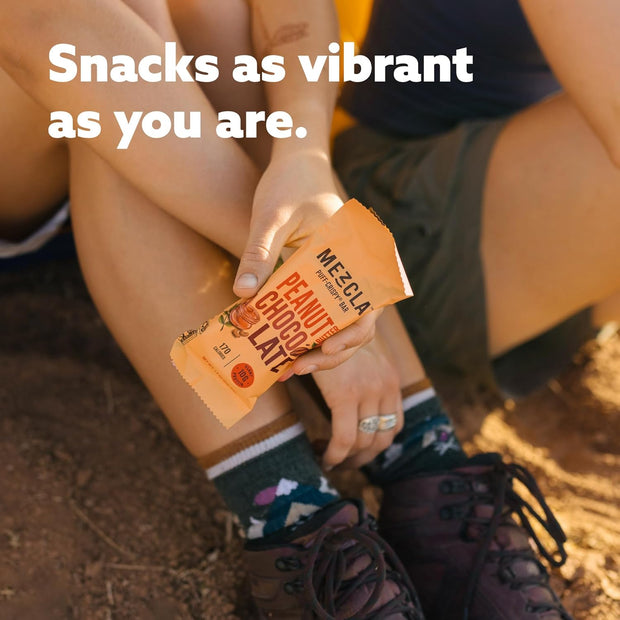 Mezcla Puff Crispy Protein Bars, Gluten Free & Vegan Protein Bars, 10g Protein, Alt for Crispy Rice Treat, Granola Bars & Breakfast Bars, Healthy Snacks for Adults, Peanut Butter Chocolate, 12 Pack