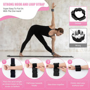 Pilates Wrist Ankle Weights for Women, Wearable Strong Arm & Leg Weights Set of 2(1 lb/2.2 lbs Each), Adjustable Ankle Weights for Walking, Yoga, Dance, Barre, Gym