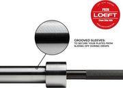 Professional Powerlifting Deadlift Barbell, 92in 27MM Olympic Barbell for Powerlifting, Deadlift Bar for 45lb 1500 lbs Weight Capacity 190K PSI, Enhanced Flex Weight Bar Fit 2" Weights