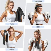 Pleneal Cooling Towels - 6 Pack Cooling Towel (40"x12"), Ice Gym Towels for Working Out, Microfiber Cool Towel for Neck and Face, Yoga Towel for Home Gym, Workout & More Activities