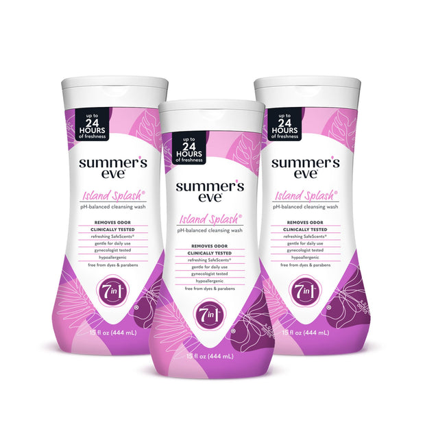 Summer's Eve Blissful Escape Daily Refreshing All Over Feminine Body Wash, Removes Odor, Feminine Wash pH Balanced, 15 Fl Oz (Pack of 3)