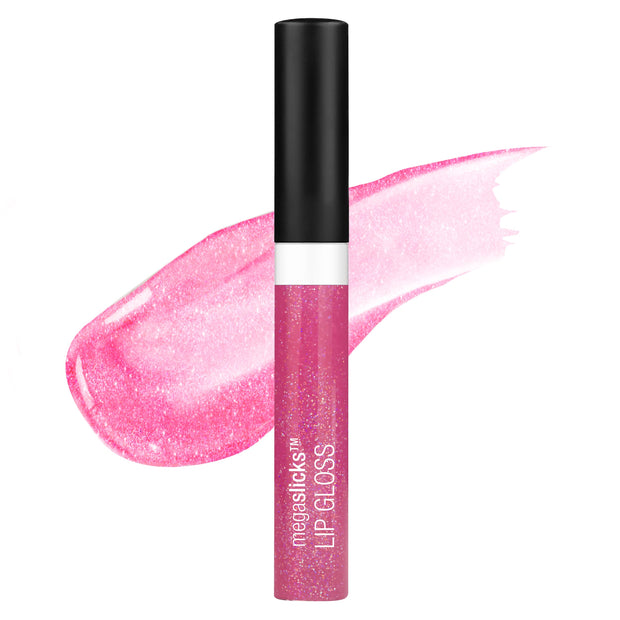 wet n wild MegaSlicks Lip Gloss, Ultra-Glossy, Vitamin-E Enriched, Ultra-Gloss High Shine Moisturizing, Cruelty-Free & Vegan - Crushed Diamonds