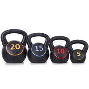LEMY 3/4-Piece Kettlebell Strength Training Set, Fitness Equipment Exercise Wide Grip Kettlebells, Full Body Workout, Core Training for Home, Gym