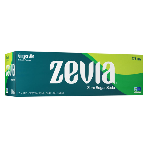Zevia Zero Sugar Soda, Cola, 12 Ounce Cans (Pack of 12)
