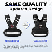 VBSD Adjustable Weighted Vest for Women Men 4-10lb/11-20lb/20-32lb Vest with 6 Ironsand Weights Body Weight Vest with Reflective Strip for Running Walking Strength Training Workouts
