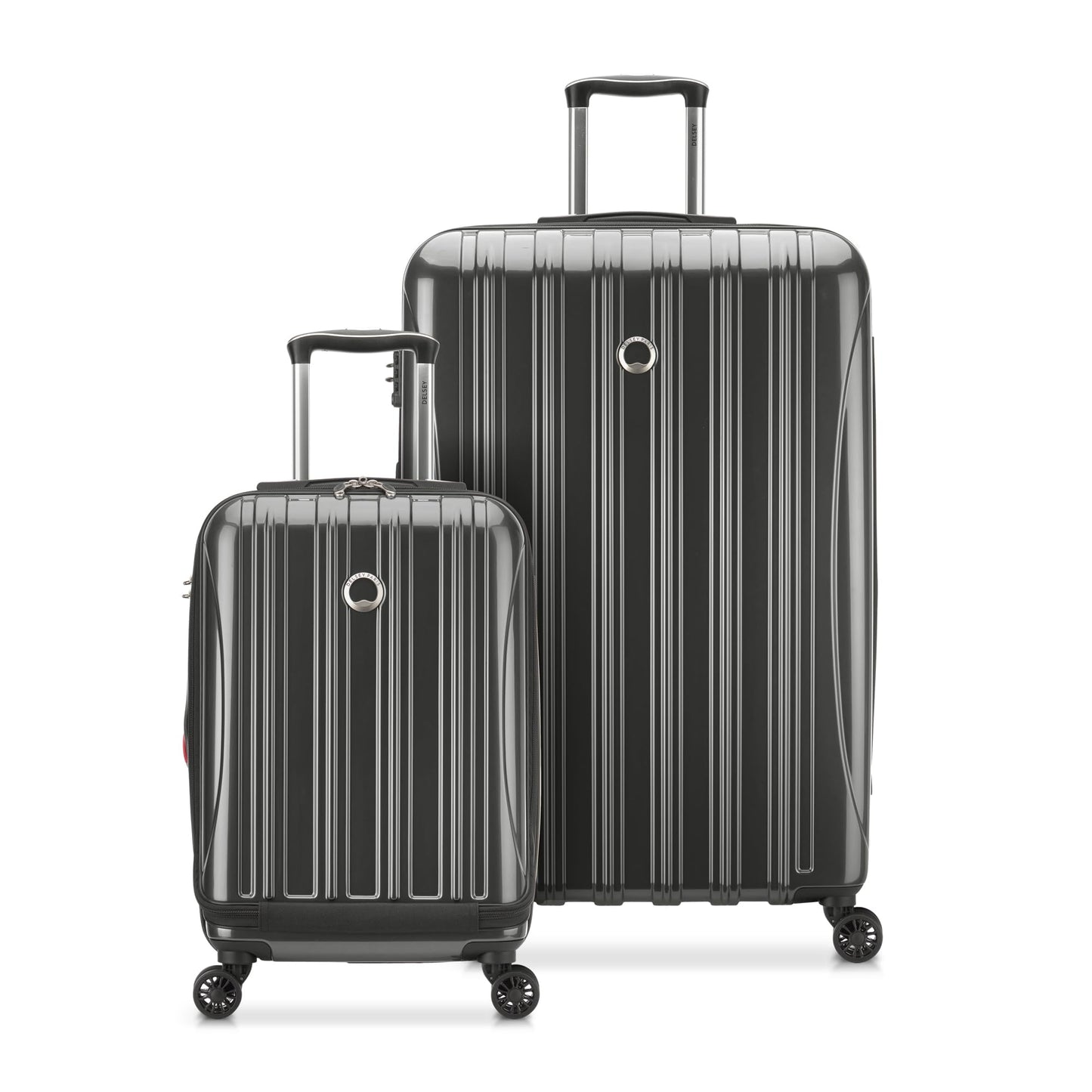 DELSEY PARIS Helium Aero Hardside Expandable Luggage with Spinner Wheels, Blue Cobalt, 3-Piece Set (21/24/28)