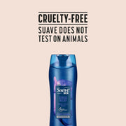 Suave Men’s Stress Relief Body + Face Wash, Gentle Moisture with Lavender & Cedarwood All Day Fresh Scent, 18 oz, 6 Pack