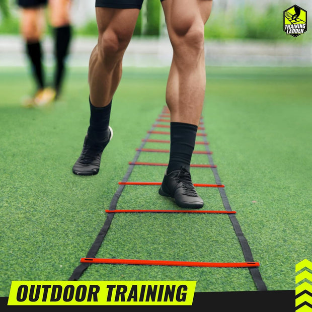 Teenitor Agility Ladder Speed Ladder Training Ladder for Soccer, Speed, Football Fitness Feet Training Carry Bag Agility Training Equipment 13 rungs, 23 feet