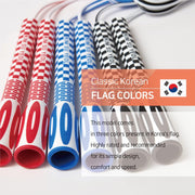 Skipping Jump Rope for Fitness Workout - Light Weight, Adjustable, Tangle Free, Excellent line control for Cardio Boxing, CrossFit, Training Exercise All Ages and Gender ( Special Luxury, KA-220, Made in Korea)