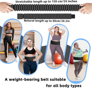 Silicone Adjustable Weighted Belt for Men & Women – DIY Weighted Walking & Exercise Belt with Removable Weights – Gym, Strength Training, Yoga, Hiking – Free Weight Adjustment for Wrist & Ankle