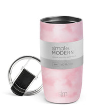 Simple Modern Travel Coffee Mug Tumbler with Flip Lid | Reusable Insulated Stainless Steel Cold Brew Iced Coffee Cup Thermos | Gifts for Women Men Him Her | Voyager Collection | 12oz | Almond Birch