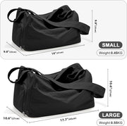 Small Gym Bag with Shoe Compartment, Workout Sport Duffle Bag for Women Travel, Waterproof Shoulder Overnight Bags Lightweight Carry on Tote Bags for Swim, Yoga, Dance