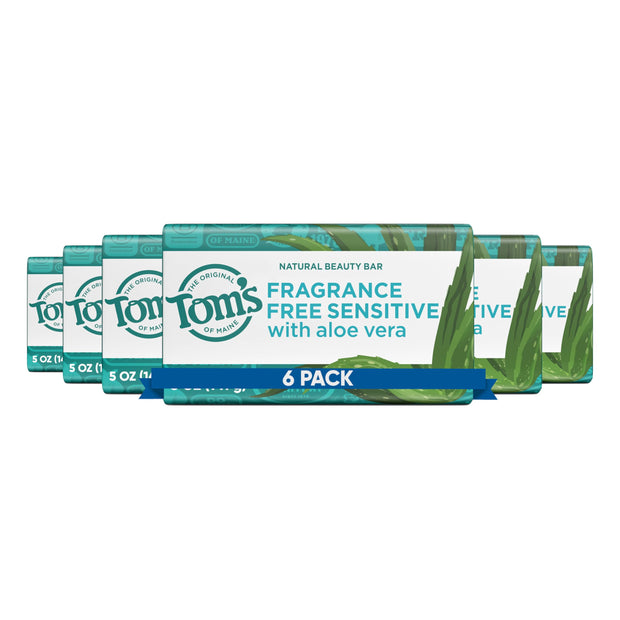 Tom's of Maine Bar Soap Variety Pack, Natural Bar Soap for Women and Men, Lavender & Shea, Fresh Eucalyptus, Creamy Coconut, Orange Blossom, 5 oz Bars (4-Pack)