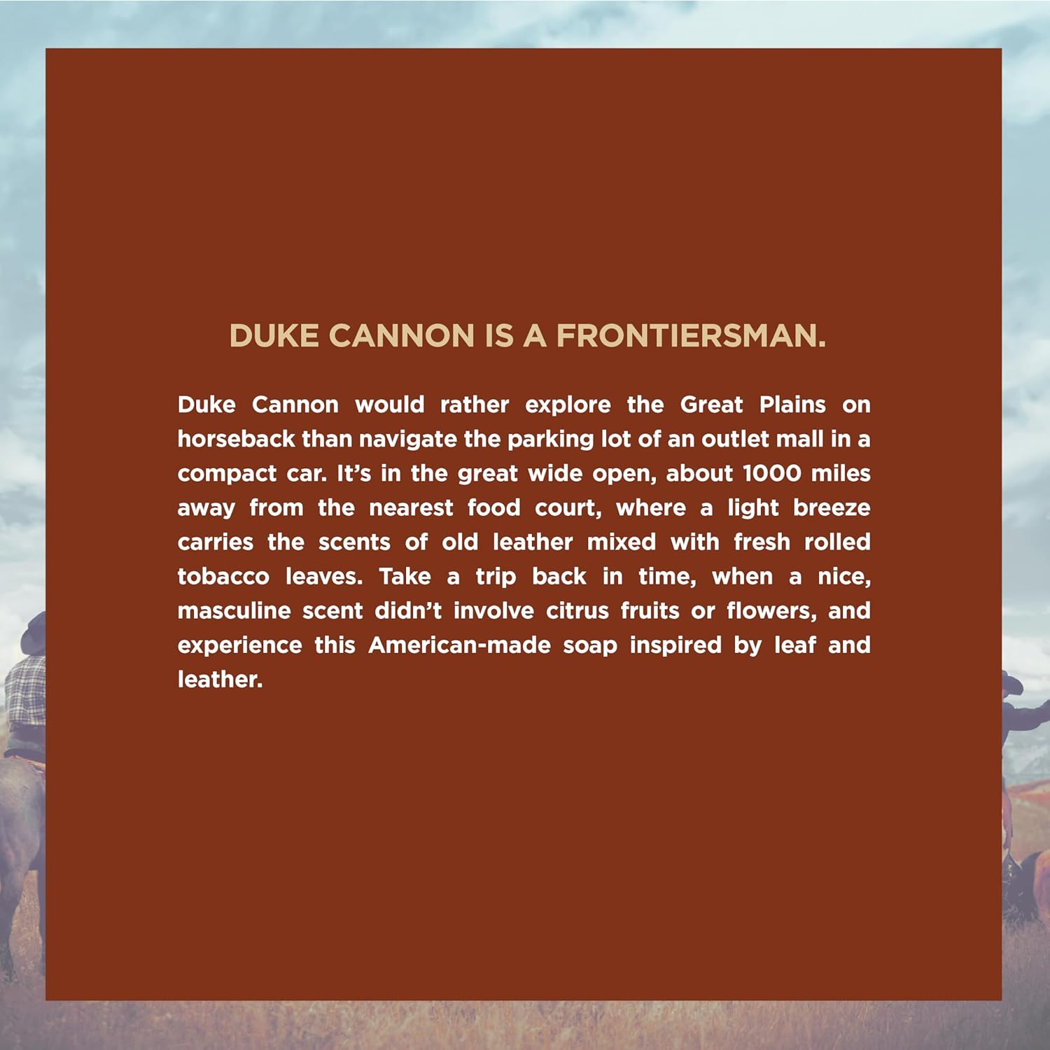 Duke Cannon Supply Co. Big Brick of Soap Bar for Men, LEAF & LEATHER - Extra Large, Masculine Scents, All Skin Types, Paraben-Free, 10 oz (Pack of 6)