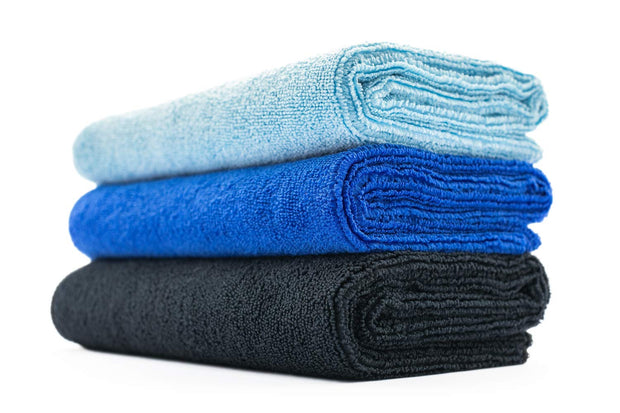 The Rag Company - Sport Towel - Gym, Exercise, Fitness, Sport, Ultra Soft, Super Absorbent, Fast Drying Premium Microfiber, 320gsm, 16in x 27in, White (3-Pack)