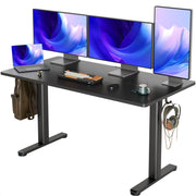 INNOVAR Electric Standing Desk, Adjustable Height Stand up Desks, 48 x 24 Inches Sit Stand up Desk for Home Office Computing, 3-Preset Memory Height Ergonomic Rising Desks, Black
