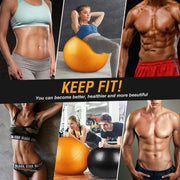 Yoga Ball, 18-30 Inch Extra Thick Exercise Ball for Workout Fitness Balance, Anti Burst Chair for Home and Office Desk, Includes Hand Pump & Workout Guide Access