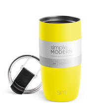 Simple Modern Travel Coffee Mug Tumbler with Flip Lid | Reusable Insulated Stainless Steel Cold Brew Iced Coffee Cup Thermos | Gifts for Women Men Him Her | Voyager Collection | 12oz | Almond Birch