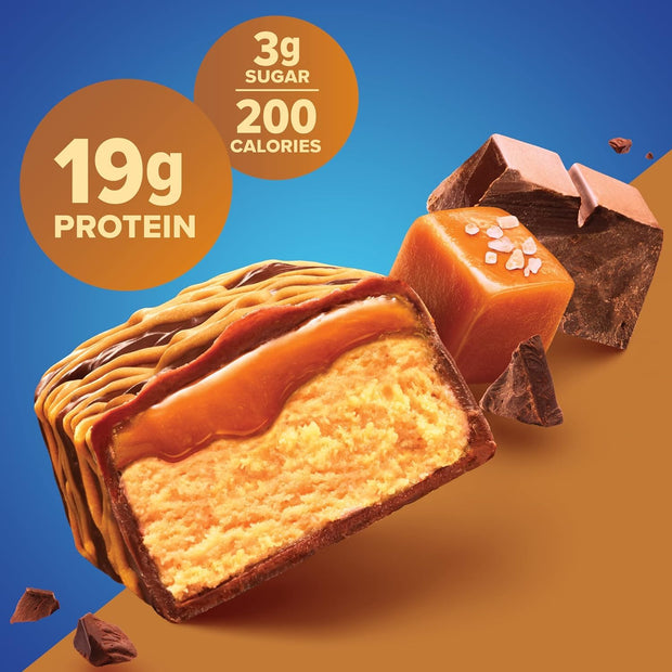 Pure Protein Bars, High Protein, Nutritious Snacks to Support Energy 1.75 oz Low Sugar, Gluten Free 12 Count Salted Chocolate Caramel