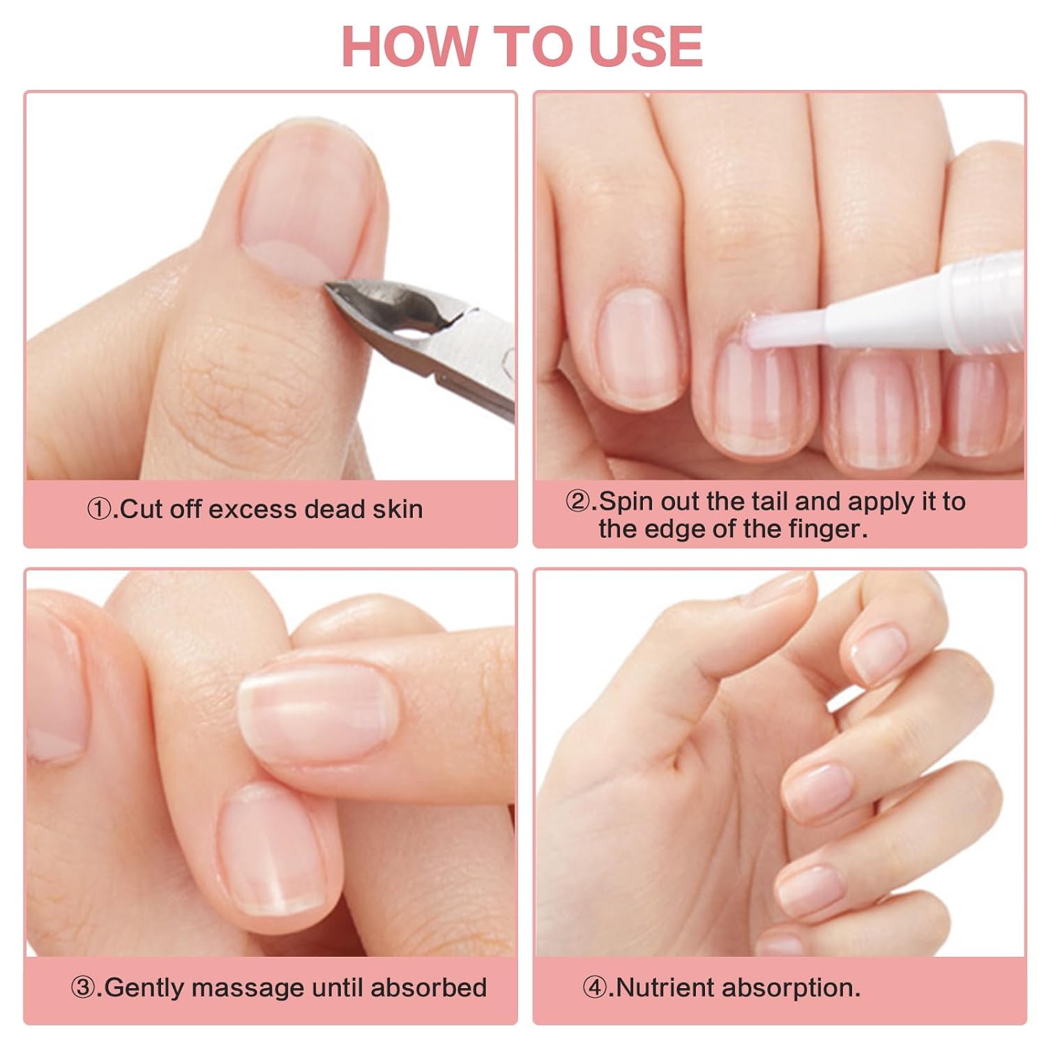 Radiant Nail Growth Oil, Nail Strengthener, Cuticle Oil for Nails, Moisturize Strengthen Nail Care Oil, Finger Edge Manicure Nourishing Pen, Anti-hangbnail removal, Nail Skin Edge Care (Lemon)