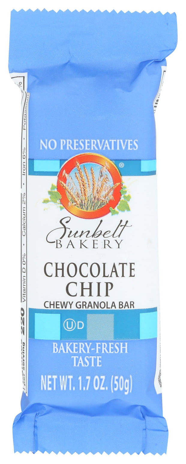 Sunbelt Bakery Fudge Dipped Chocolate Chip Chewy Granola Bars, Value Pack, 15 Count (Pack of 1)
