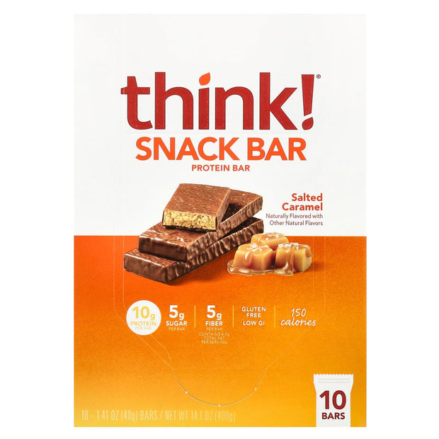 think!, High Protein Bars - Cookies and Crème, 20g Protein, 0g Sugar, No Artificial Sweeteners, Gluten Free, GMO Free, 2.1 Ounce bar
