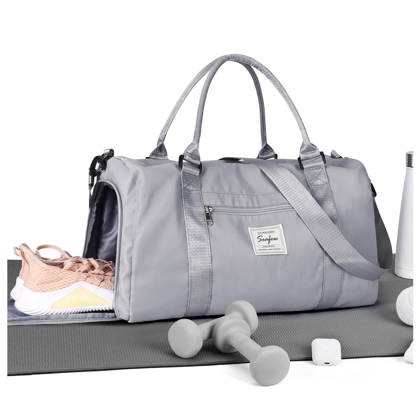 Gym Bag Womens,Travel Duffel Carry on Bag Sport Tote Bag Weekend Overnight Bag