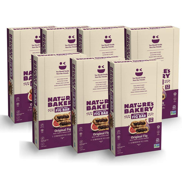 Nature’s Bakery Gluten Free Fig Bars, Blueberry, Real Fruit, Vegan, Non-GMO, Snack bar, 6 boxes with 6 twin packs (36 twin packs)