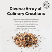 Pride Of India Natural Black Chia Seeds - Ideal Smoothie Ingredient & Salad Topping - Omega 3 Source, High Fiber Superfood & Protein Rich Seed - 1.25 Pound (20oz) Jar