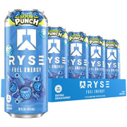 RYSE Fuel Energy Drink - Variety Pack - Sugar Free, Gluten Free & Vegan - 200mg Natural Caffeine, Taurine & Choline for Focus & Energy - No Artificial Colors - 16 fl oz Cans (12-Pack)