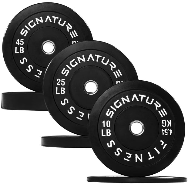 Olympic Bumper Plates Set, 2" Weight Plates for Strength Training & Weightlifting