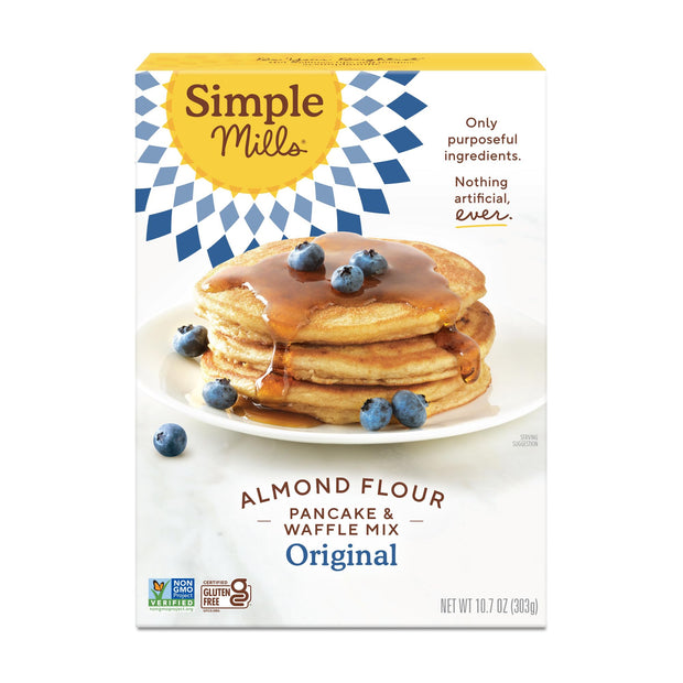 Simple Mills Just Add Water Almond Flour Pancake Mix, Original Protein - Gluten Free, Plant Based, Paleo Friendly, Breakfast, 10.4 Ounce (Pack of 1)