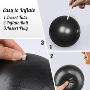 Small Pilates Ball 9 Inch Small Exercise Ball Mini Workout Yoga Balls for Gym Yoga, Core Training, Fitness, Workout, Stability, Improves Balance