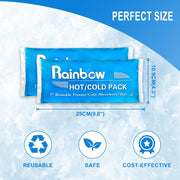 Soft Ice Packs Reusable Gel Pack 2, Hot and Cold Gel Ice Packs for Injuries, Headaches, Joint Pain Relief, Comfort Ice Pack Flexible Therapy on Neck, Ankle, Knee, Leg, Shoulder, Elbow, Wrist, Feet