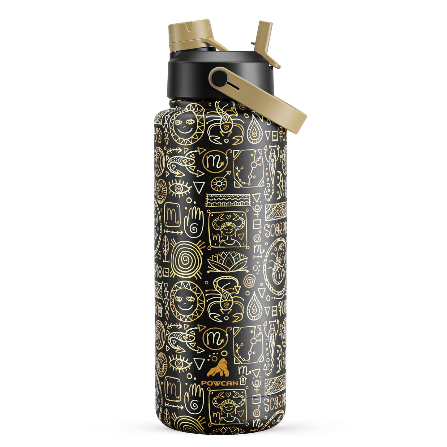 26 oz Insulated Water Bottle with 2-in-1 Straw and Spout Lid, Keep Cold 24H, Leak-Proof, Fits in Car Cup Holder, Stainless Steel Water Bottle for Sports, Travel, and School (Cotton Candy)