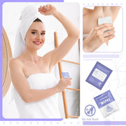 Timgle 200 Count Deodorant Wipes Bulk Individually Wrapped Travel Size Wipes for Men Women Body Underarm Deodorant Remove Sweat Sports Travel Clean Skin Daily Use Female Male(Purple)