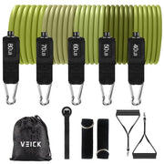 VEICK Resistance Bands, Exercise Bands, Workout Bands, Resistance Bands for Working Out with Handles for Men and Women, Exercising Bands for Fitness Weights Work Out at Home