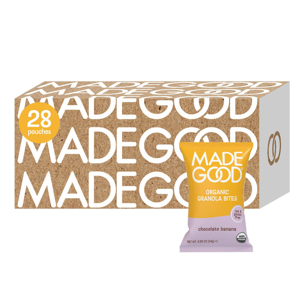 MadeGood Granola Bites Chocolate Chip & Mixed Berry Variety Pack (28 Count) Gluten Free and Organic Snacks